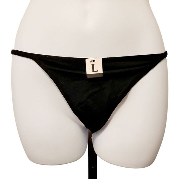 2/$20 Brand new Sexy silver chain black T-back panties - Picture 2 of 4